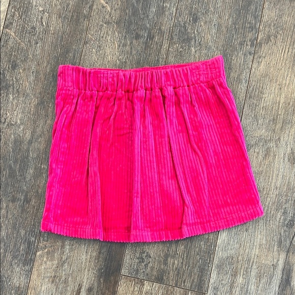 Isaac Mizrahi Pink Mini A-Line Skirt with Ribbed High-Low Style for Casual Wear - Picture 5 of 6